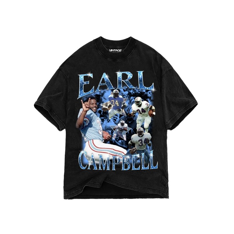 Earl Campbell T-Shirt - VINTAGE HOUSTON