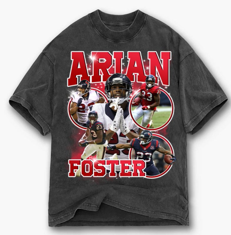 Arian Foster T-Shirt - VINTAGE HOUSTON