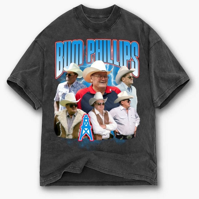 Bum Phillips T-Shirt - VINTAGE HOUSTON