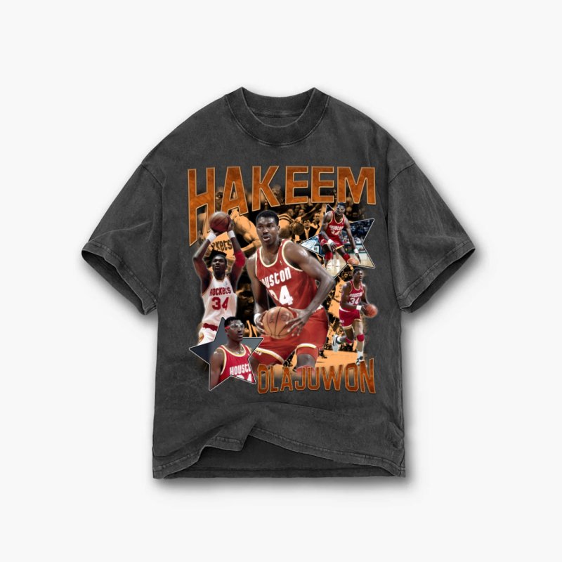 Hakeem Olajuwon T-Shirt - VINTAGE HOUSTON